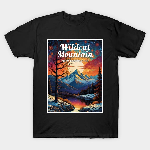 Wildcat mountain new hampshire usa ski T-Shirt by UbunTo